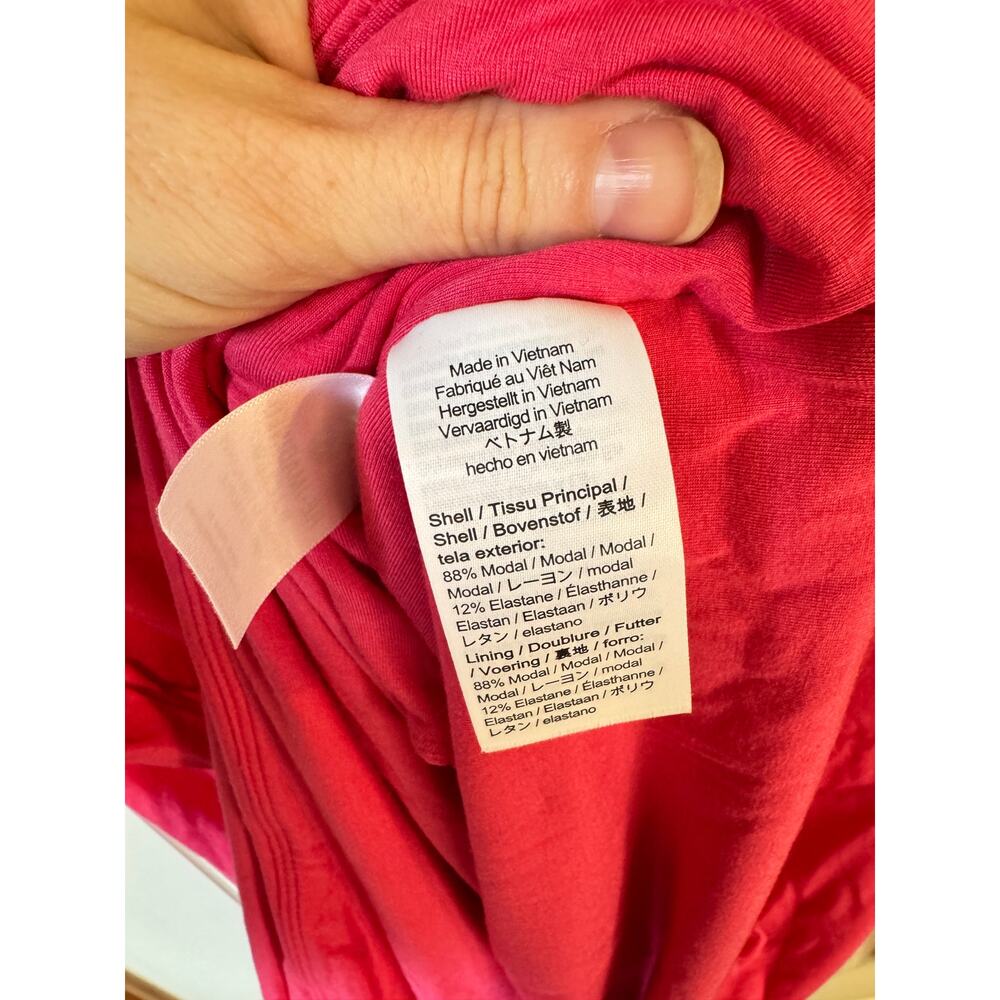 J. CREW NWT FormKnit Pink Long Sleeve Wrap Top w/ Velvet Tie Belt Sz 2X Holidays - Picture 14 of 14